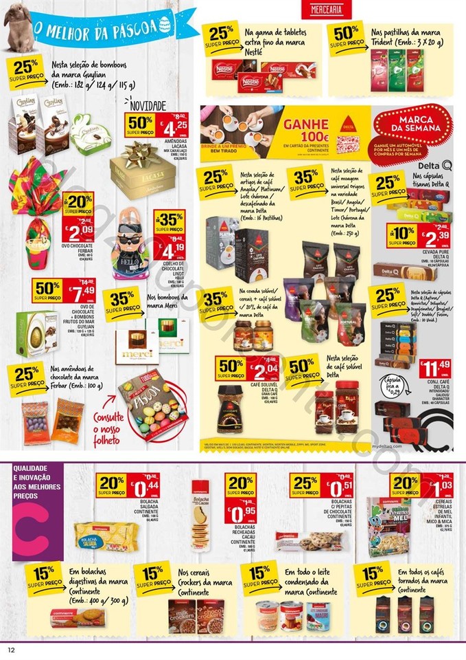 Antevisão Folheto CONTINENTE Promoções de 4 a 1