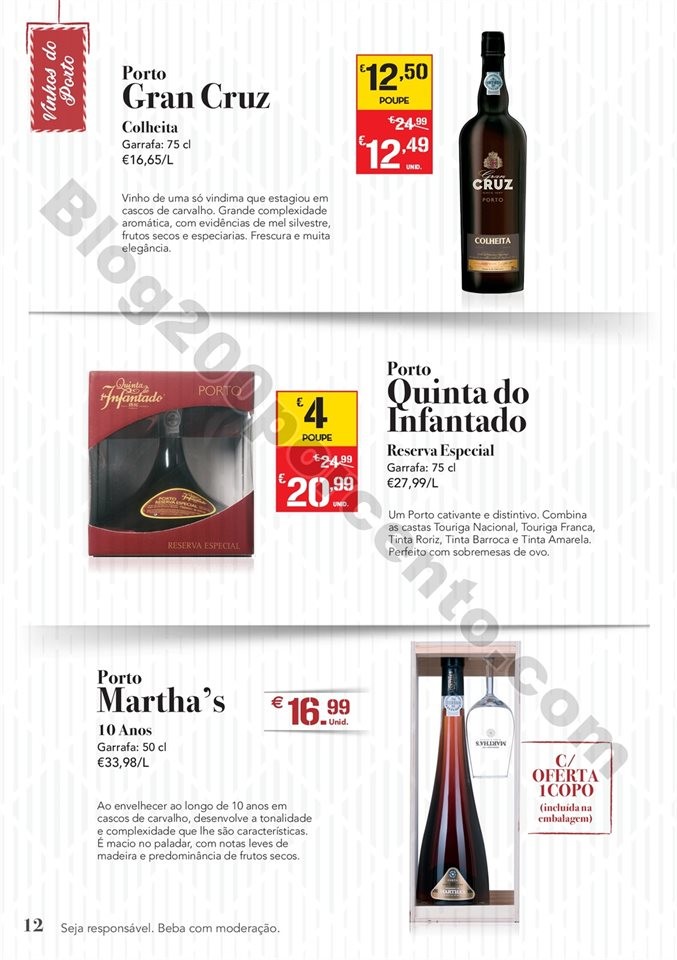 Antevisão Folheto CONTINENTE Natal bebidas Promo