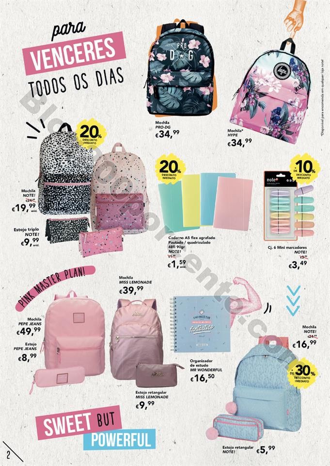 Antevisão Folheto NOTE Regresso às aulas Promoç