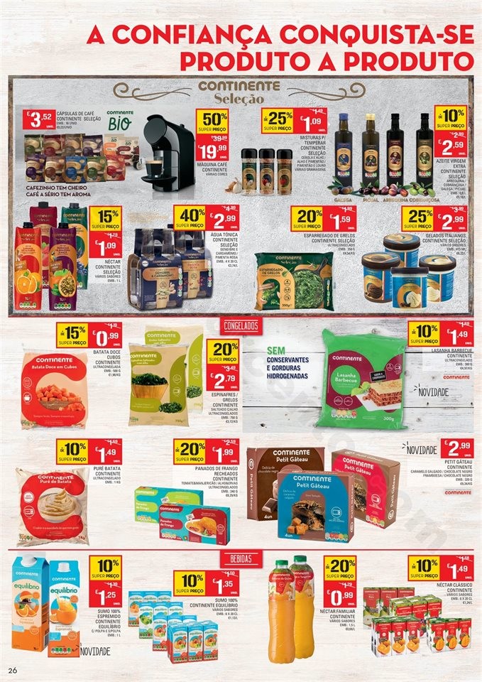 Antevisão Folheto CONTINENTE Promoções de 26 fe
