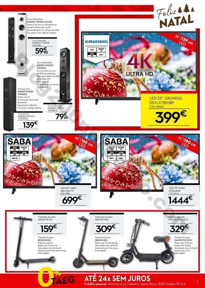 Antevisão Folheto CONFORAMA Natal promoções de 