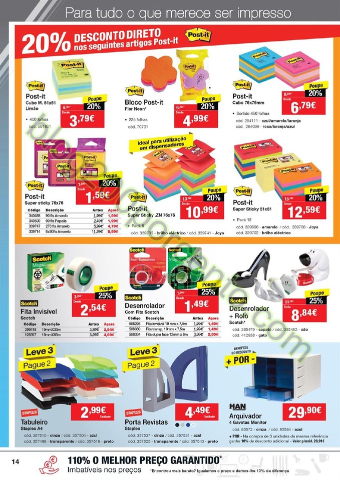 Antevisão Folheto STAPLES promoções de 3 a 15 m