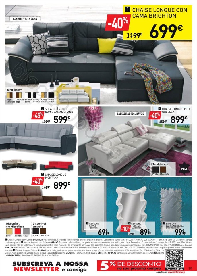Novo Folheto CONFORAMA promoções de 9 a 23 fever