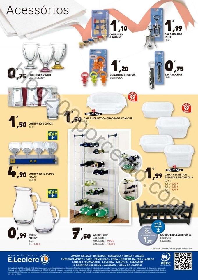 Antevisão Folheto E-LECLERC Vinhos promoções de
