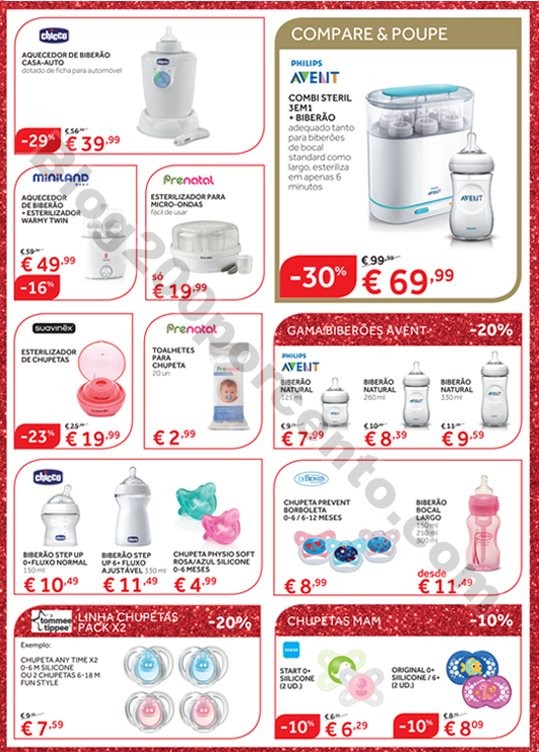 Antevisão Folheto Prénatal promoções de 29 nov