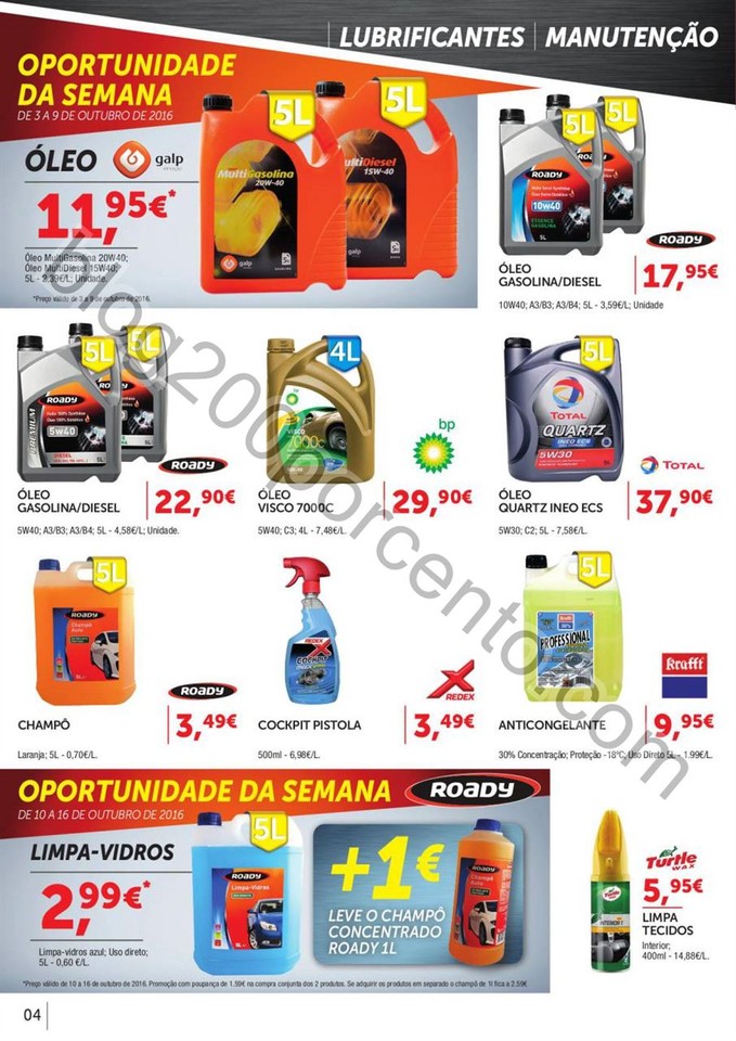 Novo Folheto ROADY Promoções de 29 setembro a 23