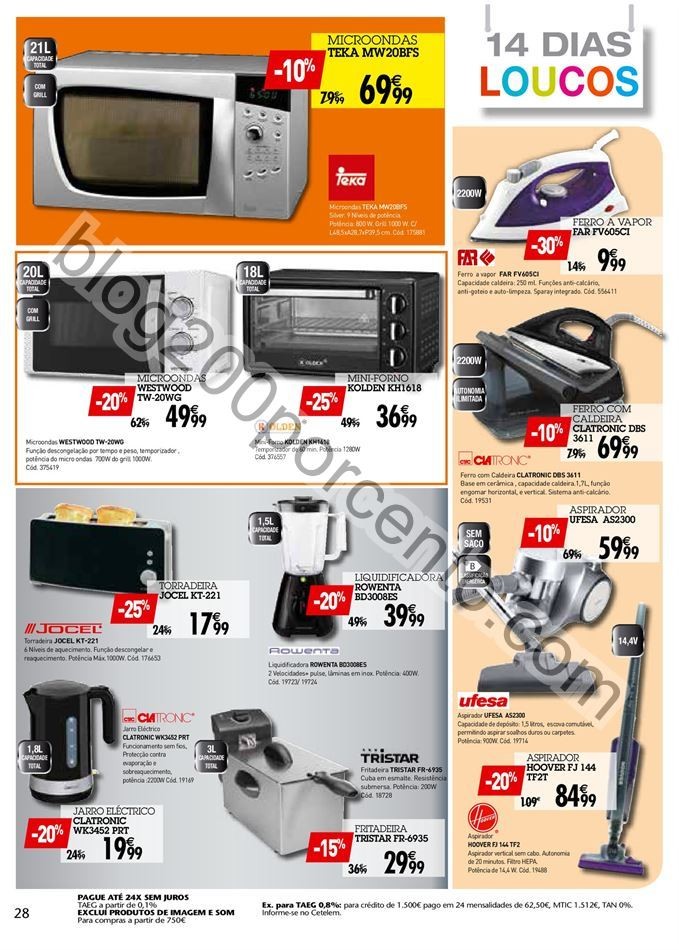 Antevisão Folheto CONFORAMA 14 dias loucos de 11 