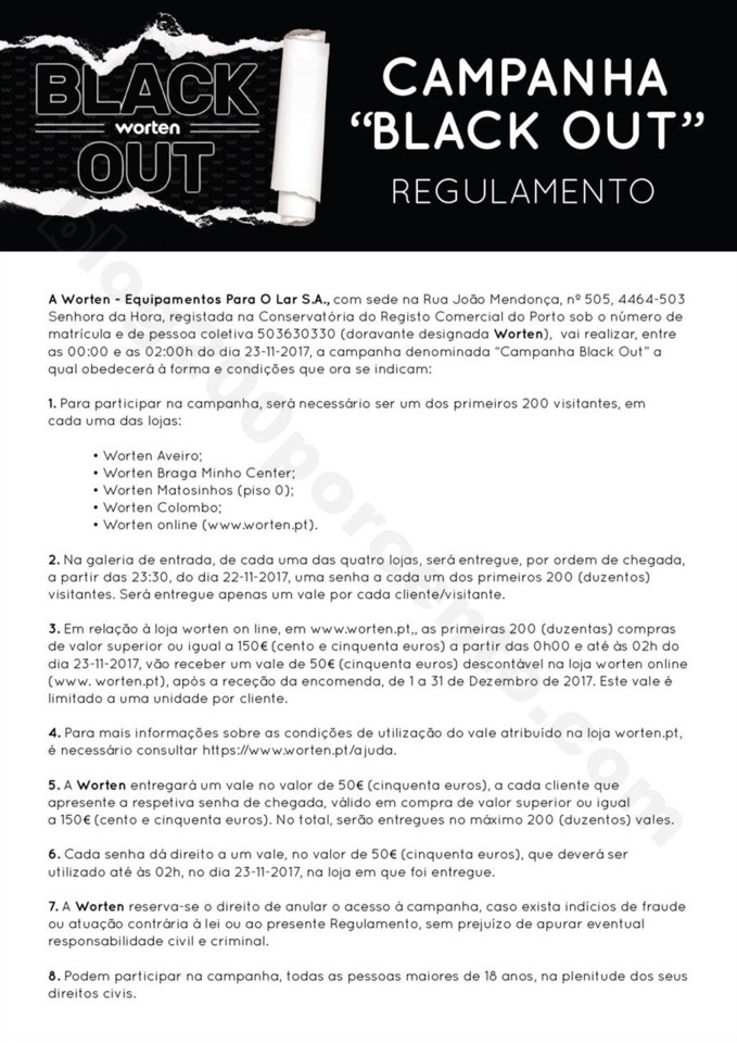 Antevisão Folheto WORTEN Black Friday promoções
