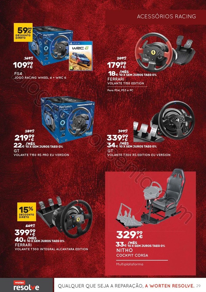 Novo Folheto WORTEN Extra Gamer promoções até 3