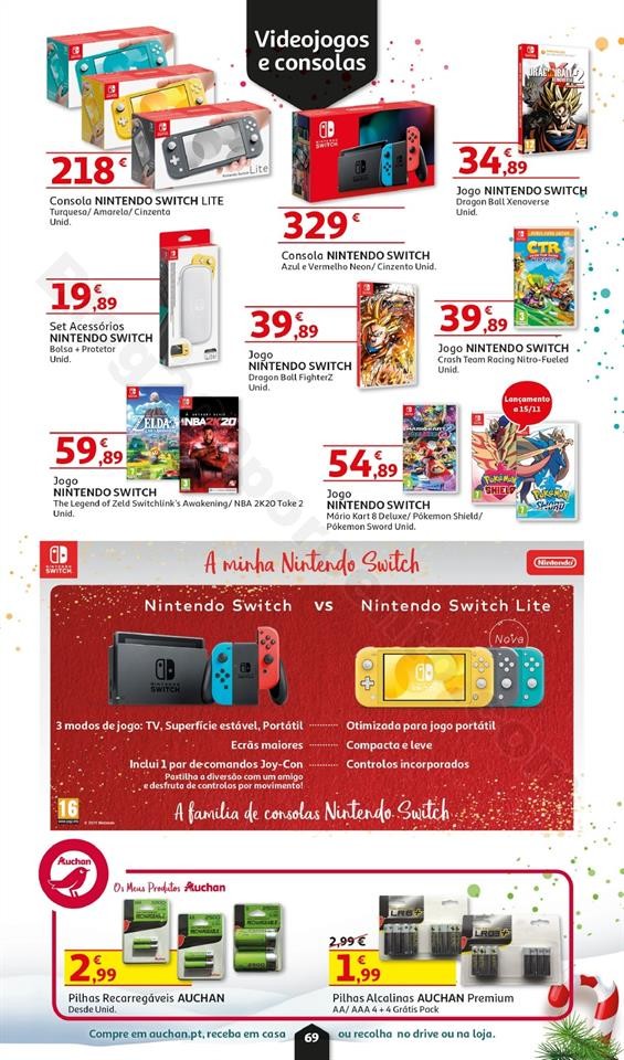 Folheto Brinquedos Natal AUCHAN Promoções de 8 n