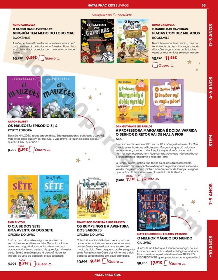 Antevisão Folheto FNAC Natal Kids Promoções de 