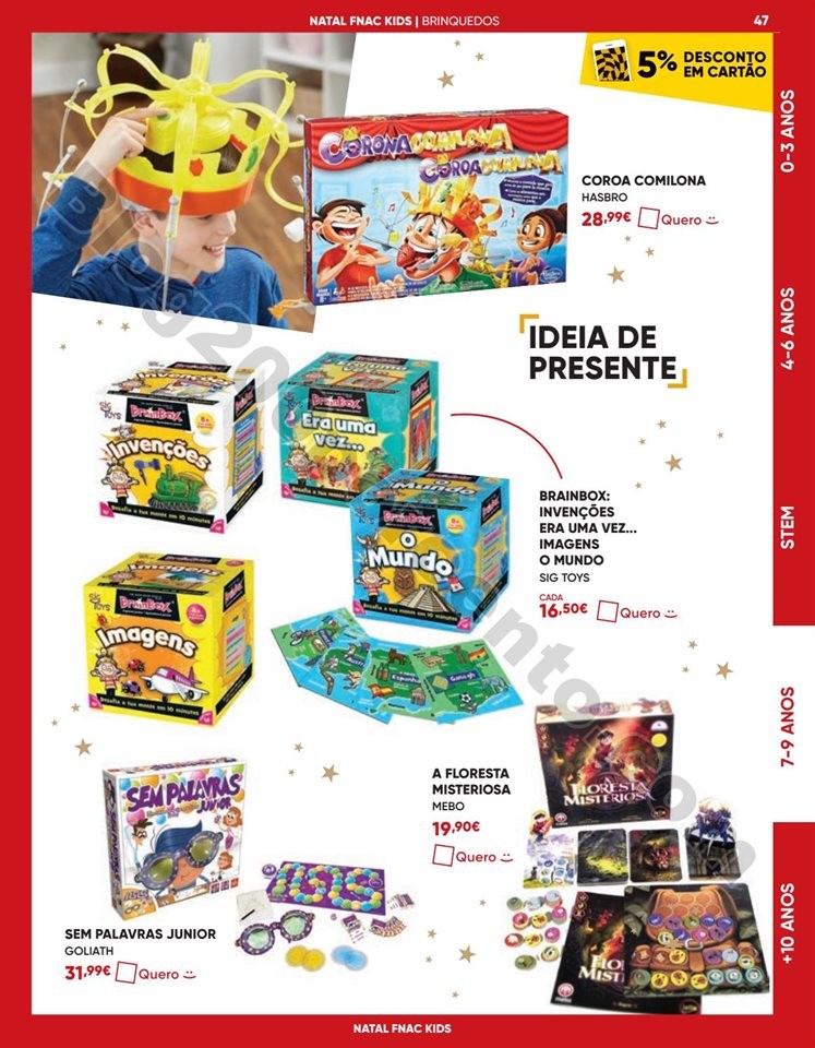 Antevisão Folheto FNAC Natal Kids Promoções de 