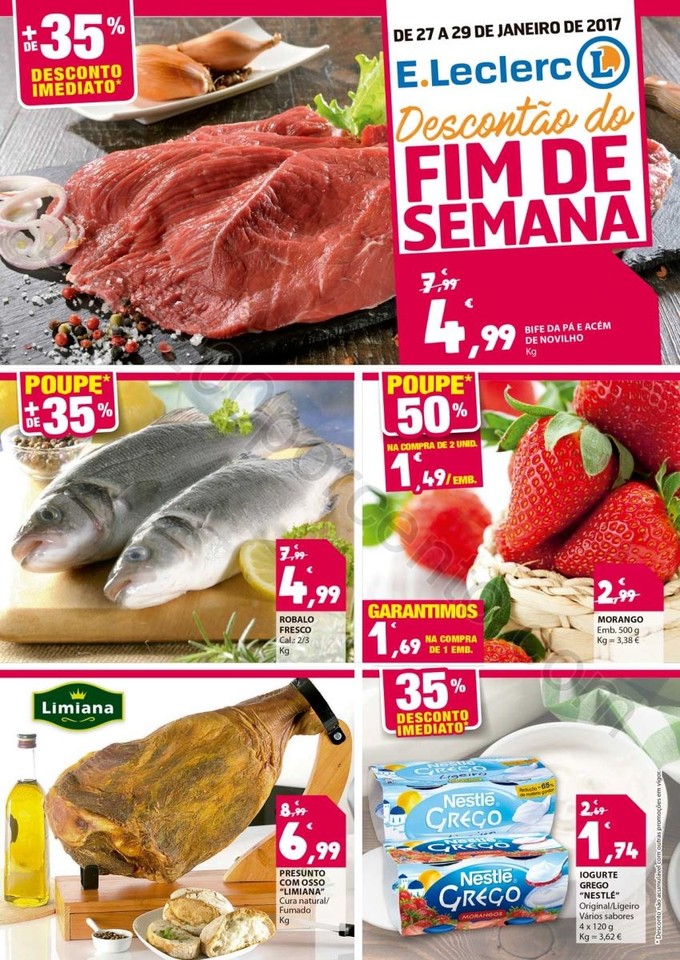 Antevisão Folheto E-LECLERC Fim de semana promoç