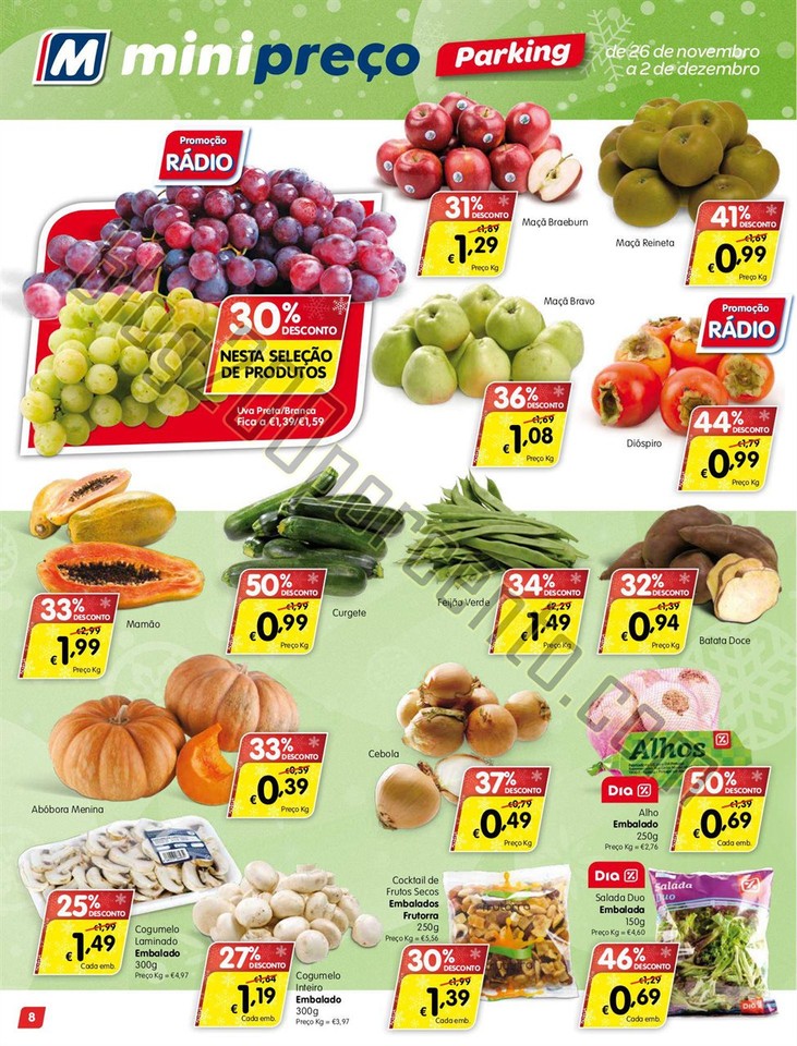 Antevisão Folheto MINIPREÇO Parking de 26 novemb