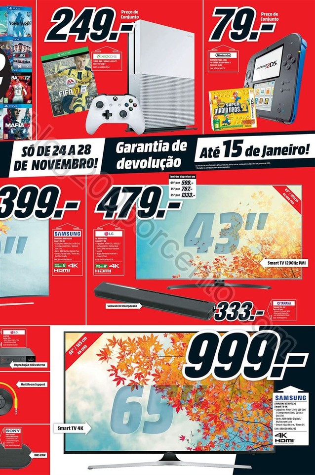 Antevisão Folheto MEDIA MARKT Black Friday promo