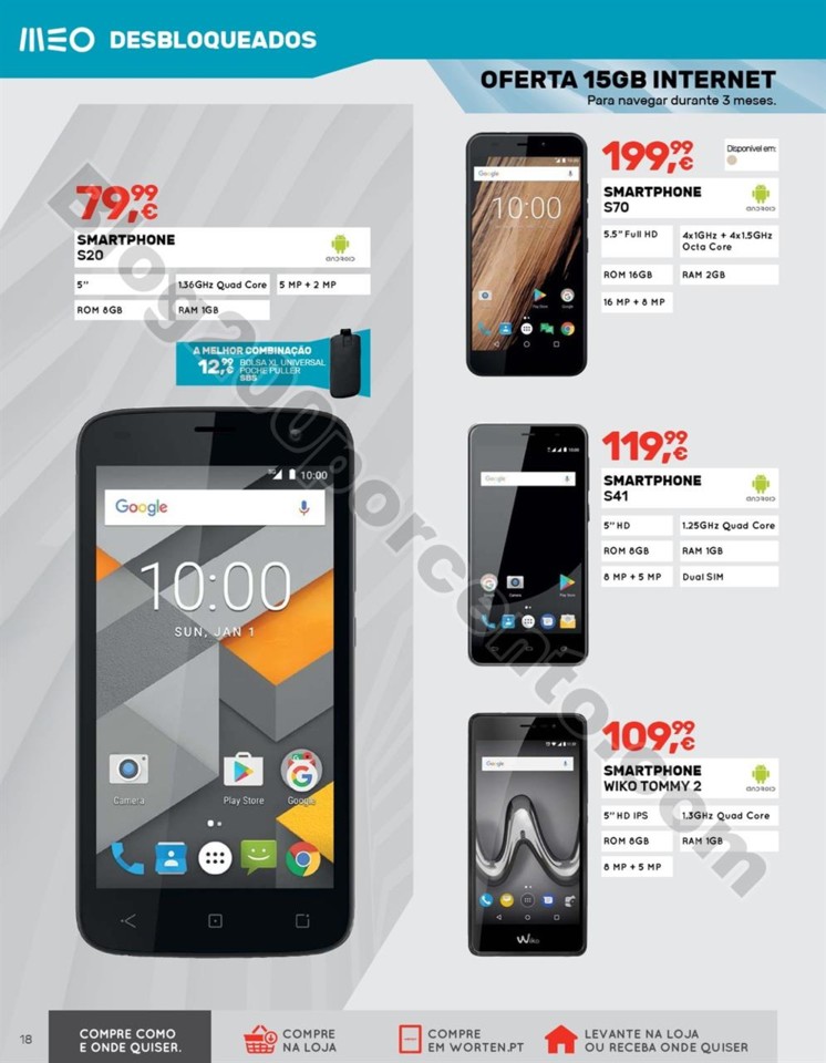 Antevisão Folheto WORTEN Mobile Promoções de 7 