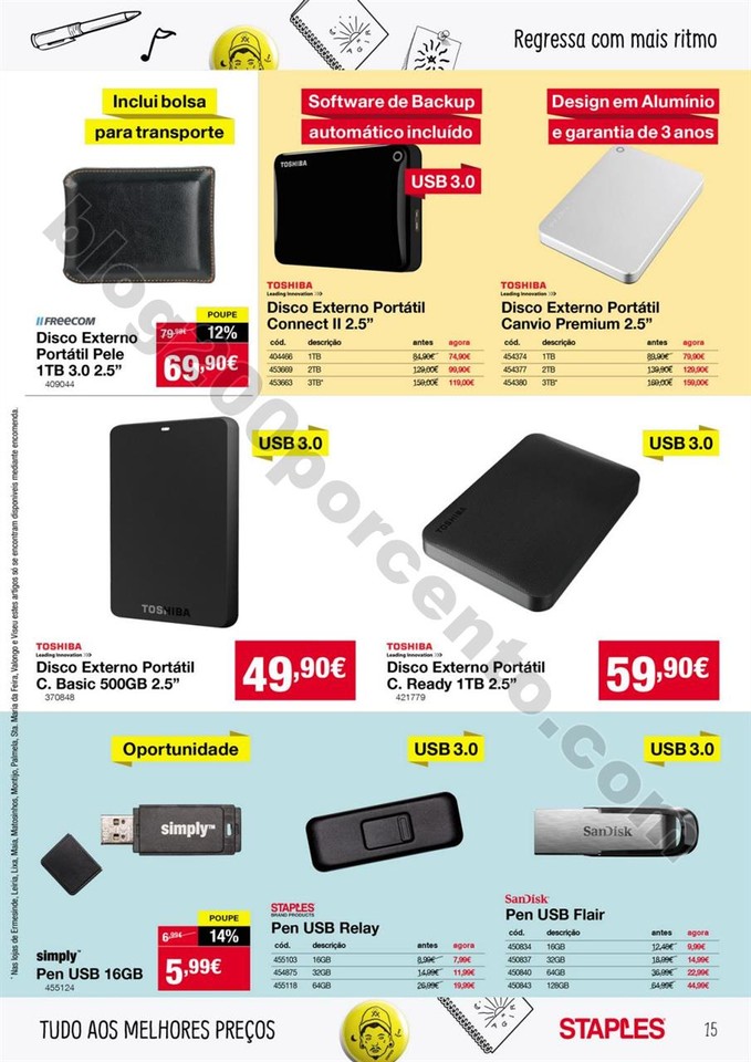 01 antevisão Folheto STAPLES Tecnologia 7 a 26 se