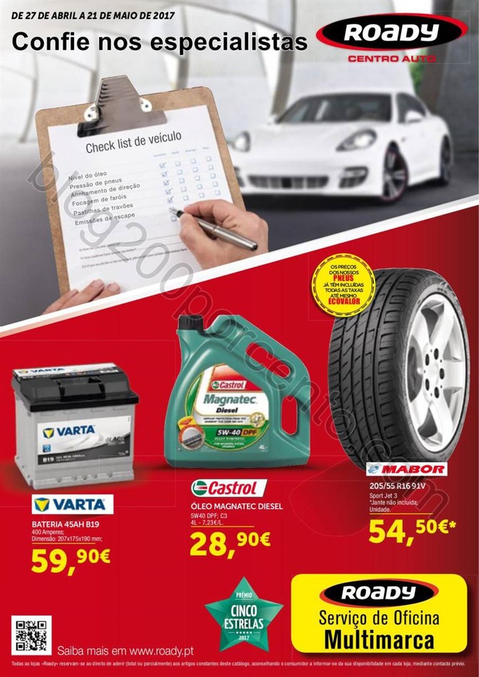 Antevisão Folheto ROADY Promoções de 27 abril a
