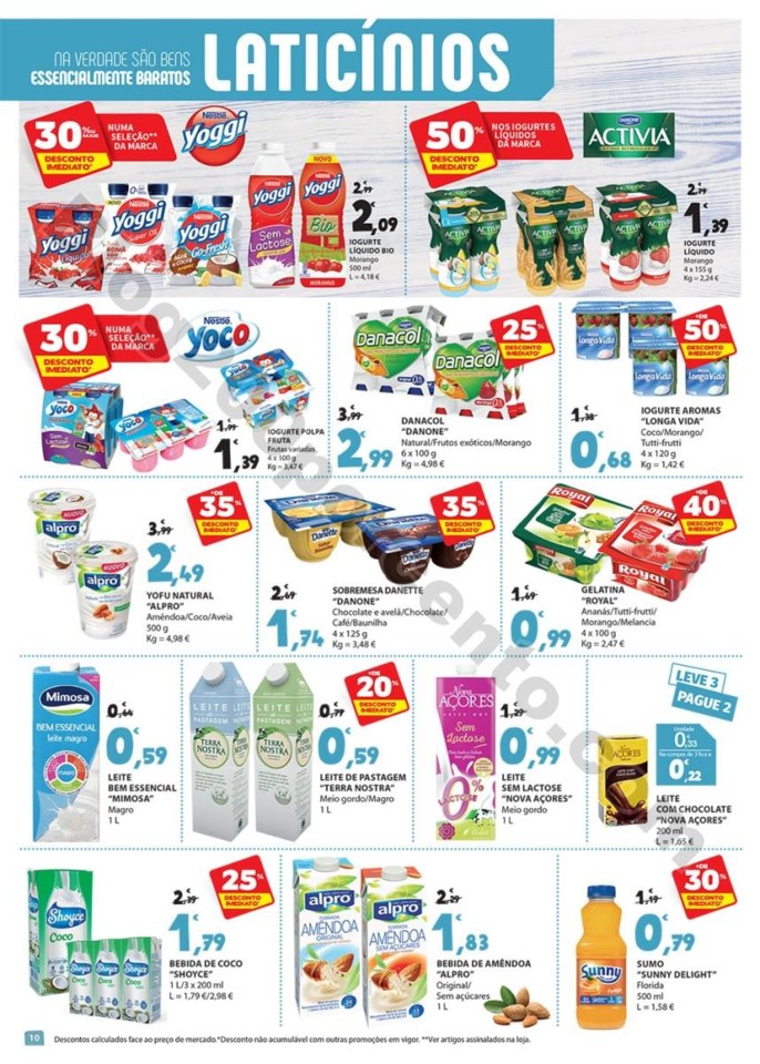 Antevisão Folheto E-LECLERC Promoções de 10 a 1
