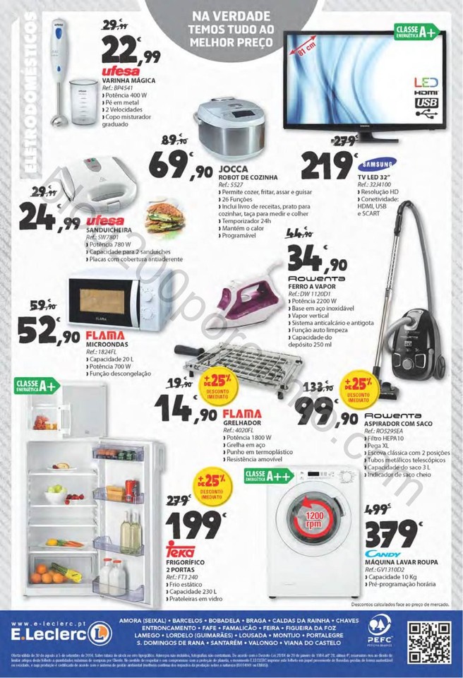 Antevisão Folheto E-LECLERC Promoções de 30 ago