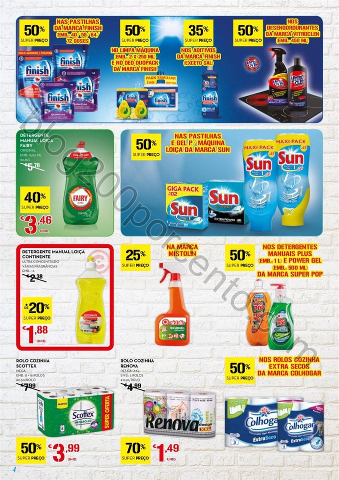 Antevisão Folheto CONTINENTE Limpeza promoções 