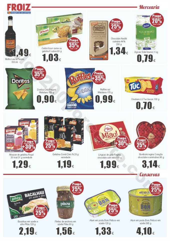 Antevisão Folheto FROIZ Promoções de 26 abril a