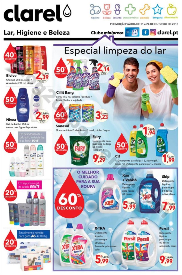 Antevisão Folheto CLAREL promoções de 11 a 24 o
