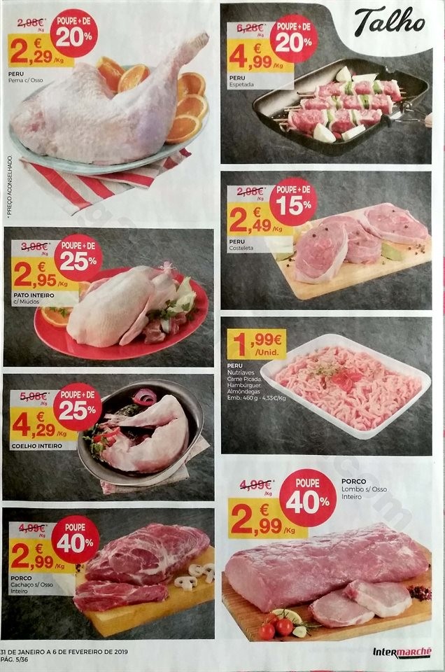 antevisao folheto Intermarche 31 janeiro a 6 fever