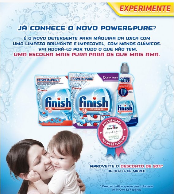 50% de desconto | CONTINENTE | Finish de 10 a 16 março