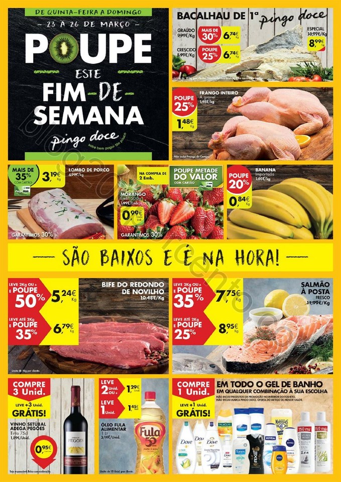 Antevisão Folheto PINGO DOCE Fim de Semana de 23 