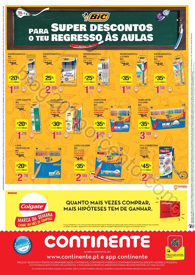 Antevisão Folheto CONTINENTE Promoções de 30 ag