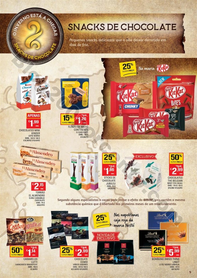 Antevisão folheto CONTINENTE Bebidas quentes prom