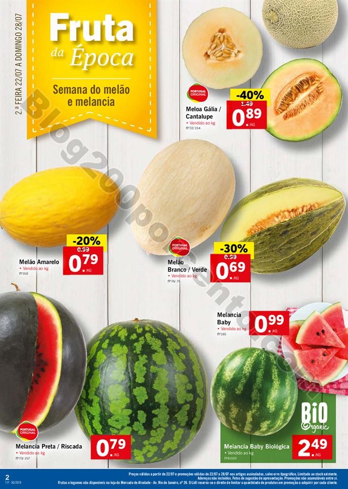 folheto LIDL alimentar Promoções a partir de 22 