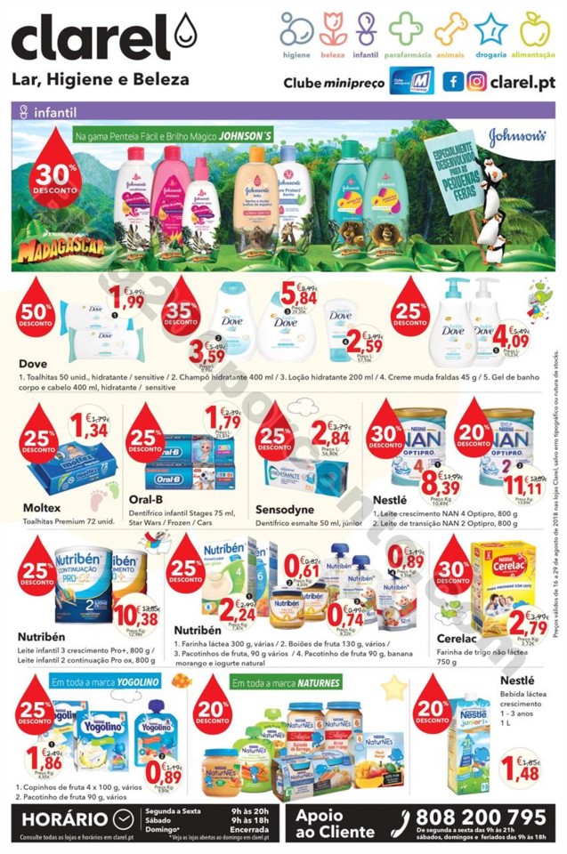 Antevisão Folheto CLAREL Promoções de 16 a 29 a