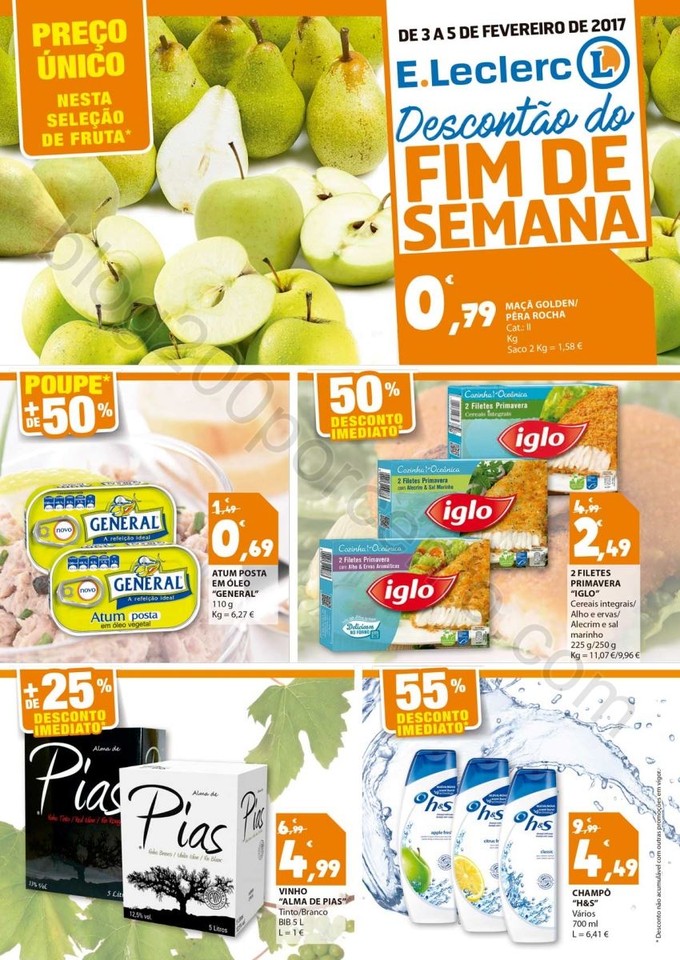 Antevisão Folheto E-LECLERC Fim de semana promoç