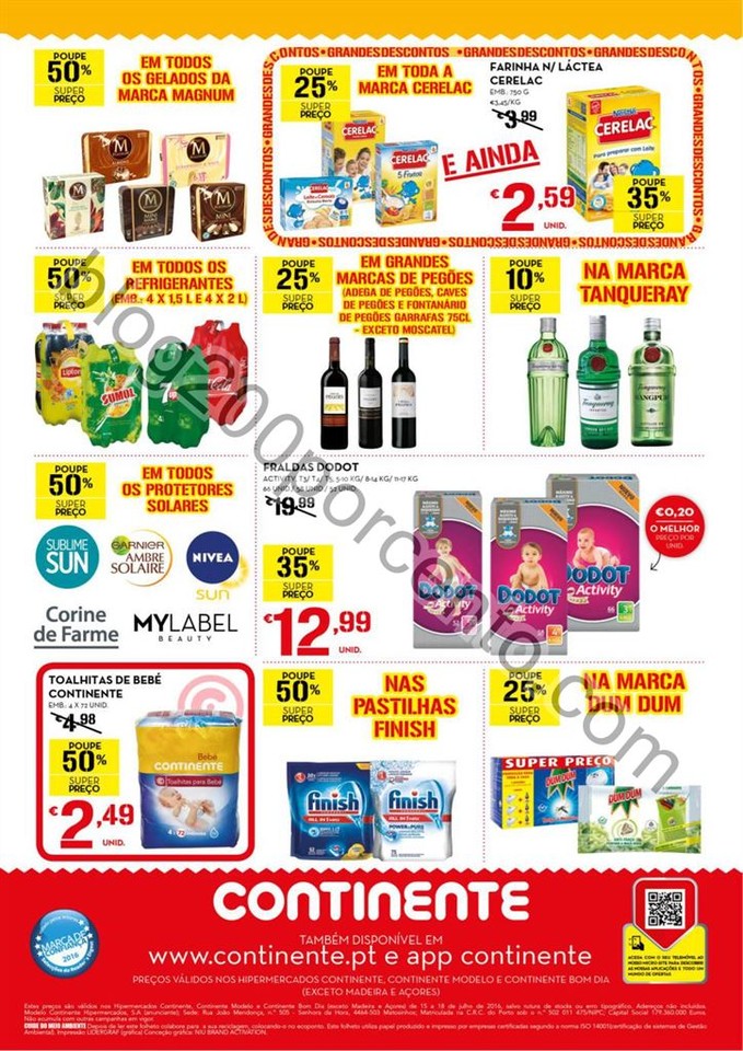 Antevisão Folheto CONTINENTE Fim de Semana de 15 
