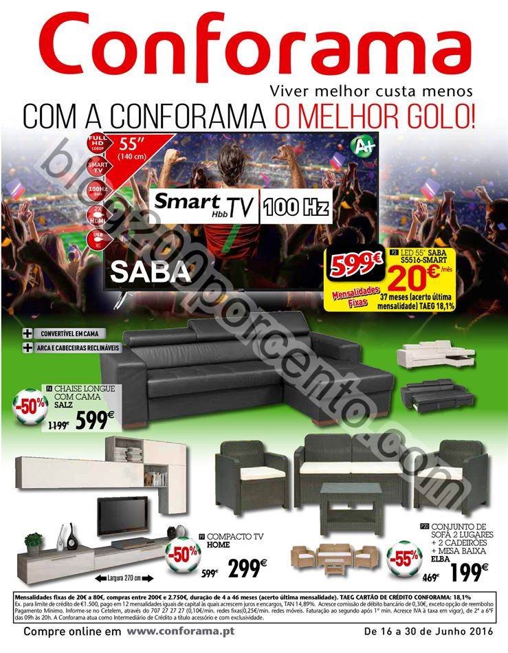 Novo Folheto CONFORAMA Promoções de 16 a 30  jun