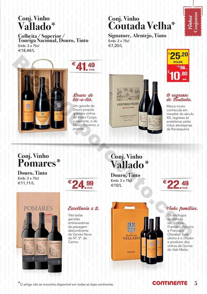 Antevisão Folheto CONTINENTE Natal bebidas Promo