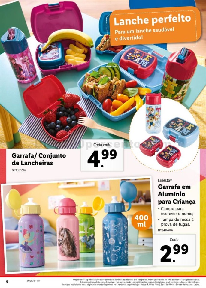 Antevisão Folheto LIDL Regresso às Aulas Promoç