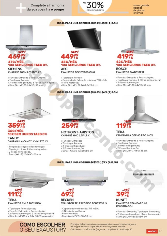 Antevisão Folheto WORTEN cozinhas promoções de 