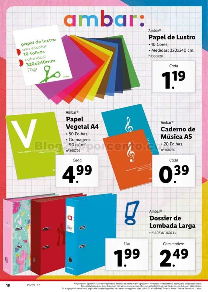 Antevisão Folheto LIDL Regresso às Aulas Promoç