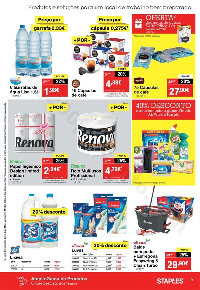 Antevisão Folheto STAPLES 29 janeiro a 13  fevere