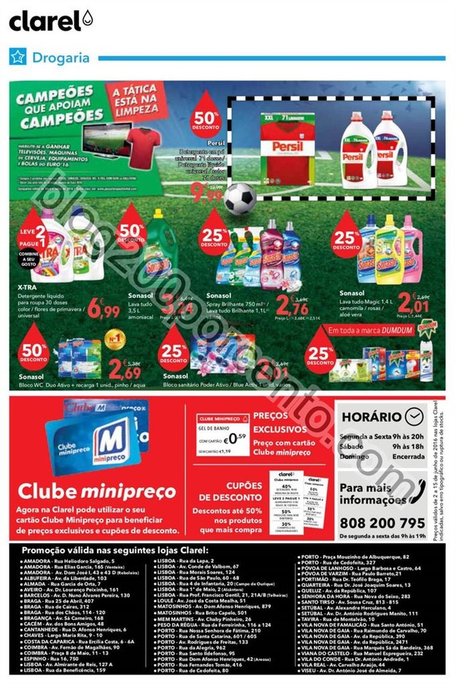 Antevisão Folheto CLAREL Promoções de 2 a 15 ju