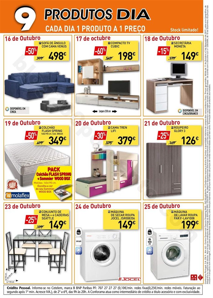 Antevisão Folheto CONFORAMA promoções de 11 out