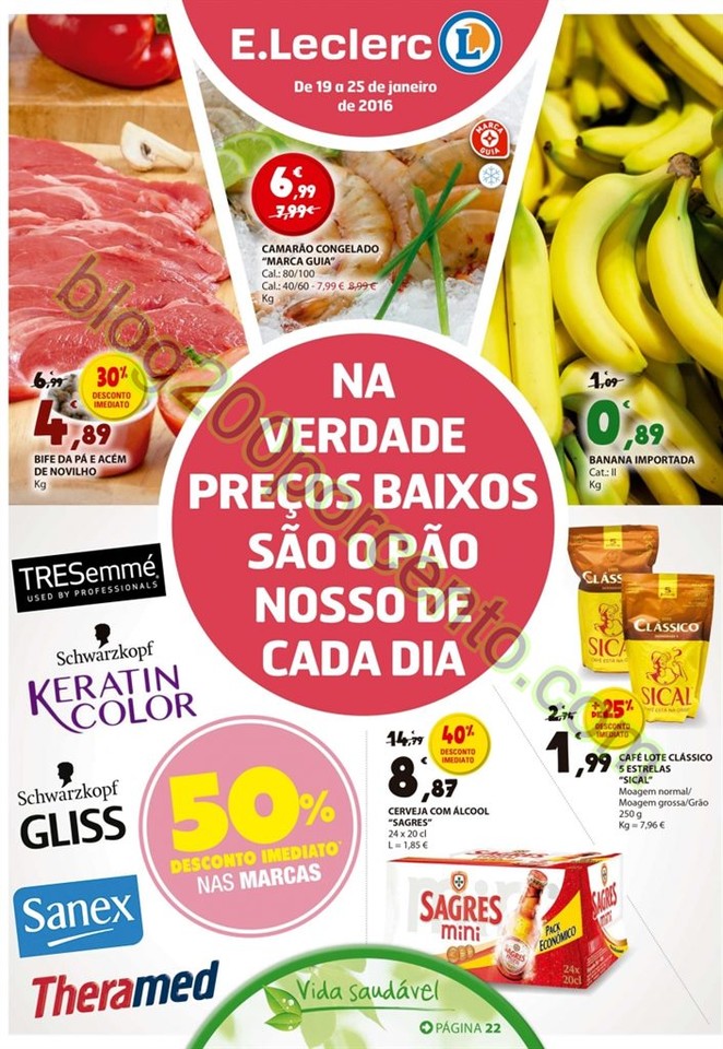 Antevisão Folheto E-LECLERC Promoções de 19 a 2