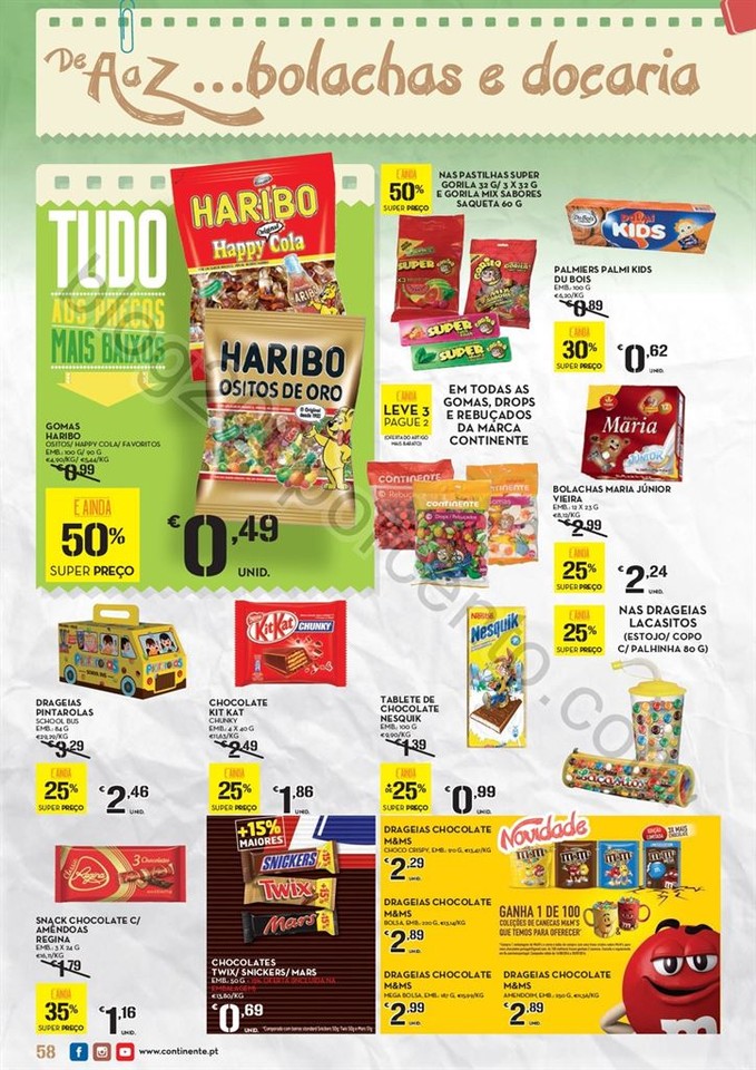 Antevisão Folheto CONTINENTE Regresso às aulas d