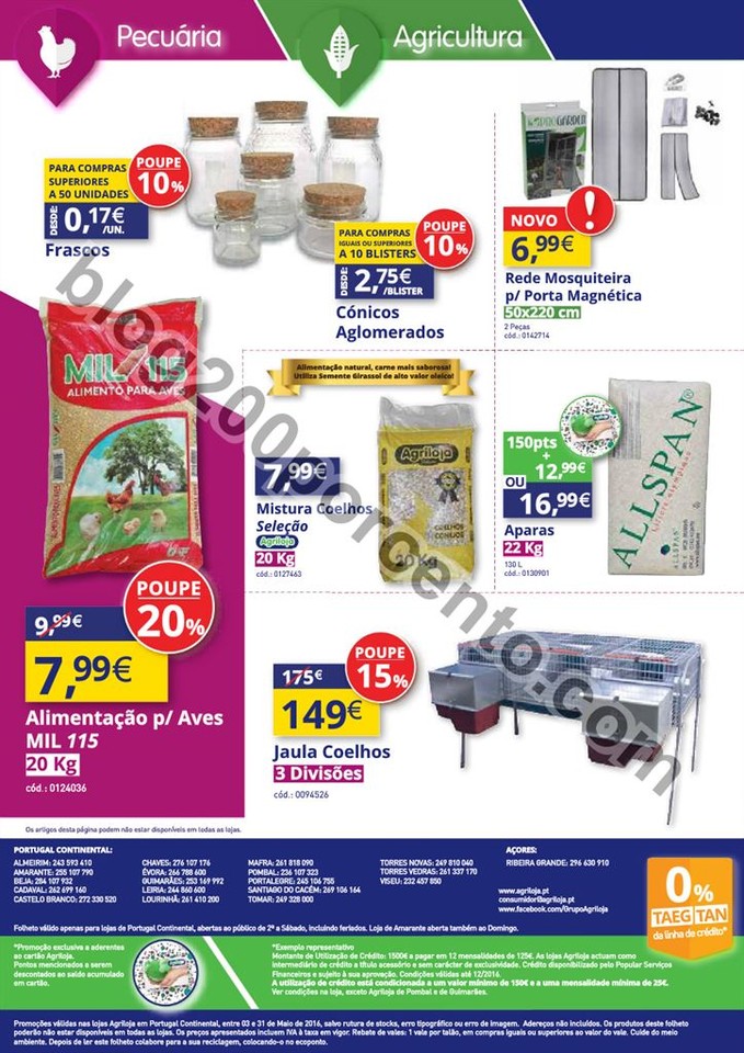 Antevisão Folheto AGRILOJA Promoções de 3 a 31 