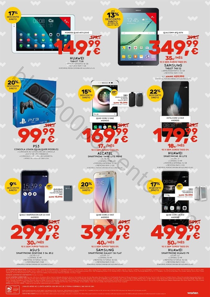 Antevisão Folheto WORTEN Saldos promoções de 12