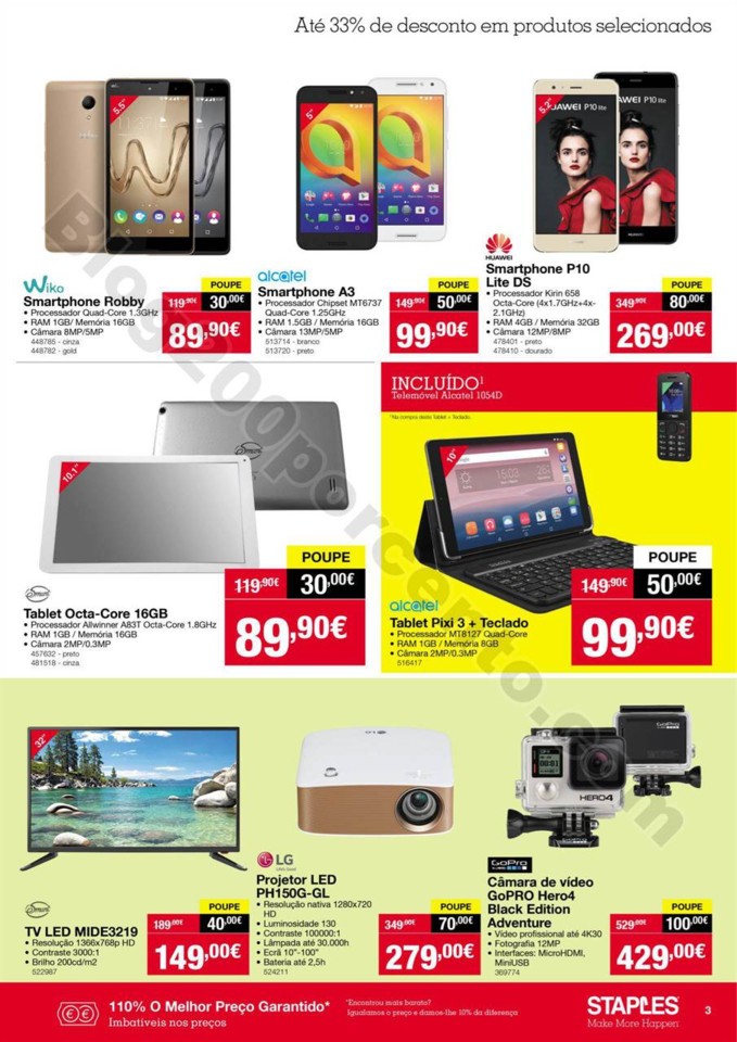 Antevisão folheto STAPLES promoções de 21 a 27 