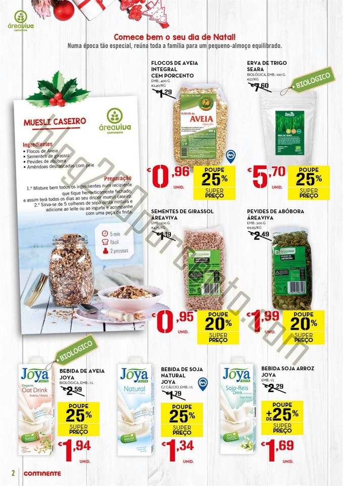 Antevisão Folheto CONTINENTE Natal Área viva de 